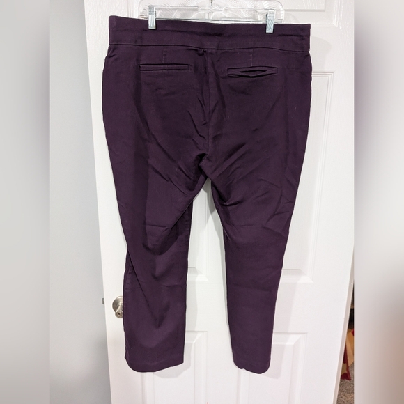 Croft & Barrow Purple The Effortless Stretch Pant in Size 18 (Pull On Style) - Picture 6 of 12